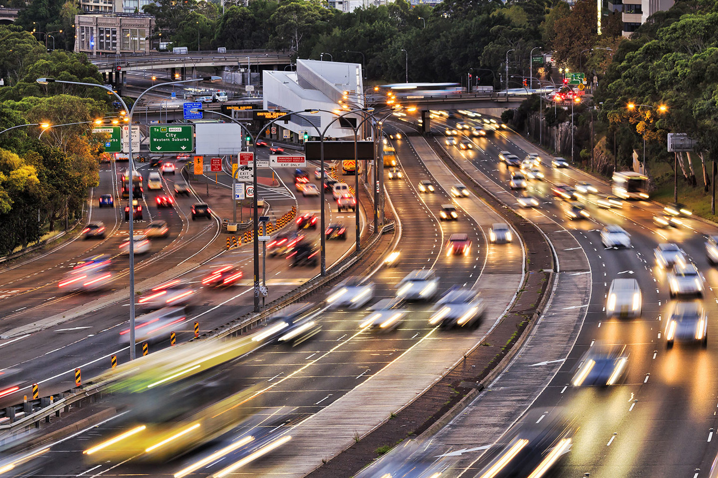 Sydney freeway peak hour