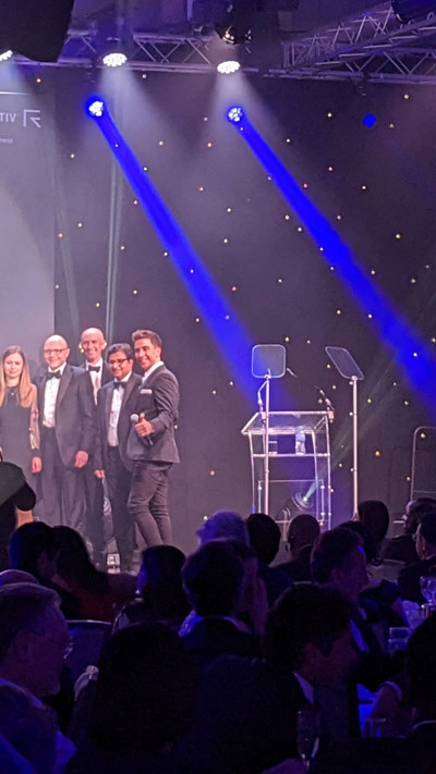 Deal Advisory wins 2022 PFI award - team collects award at ceremony in London in February 2023