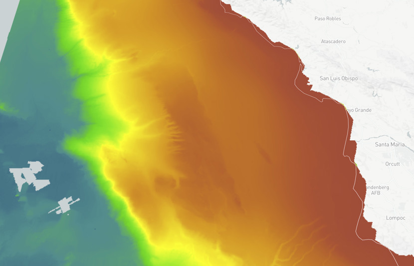 screen shot from OceansMap