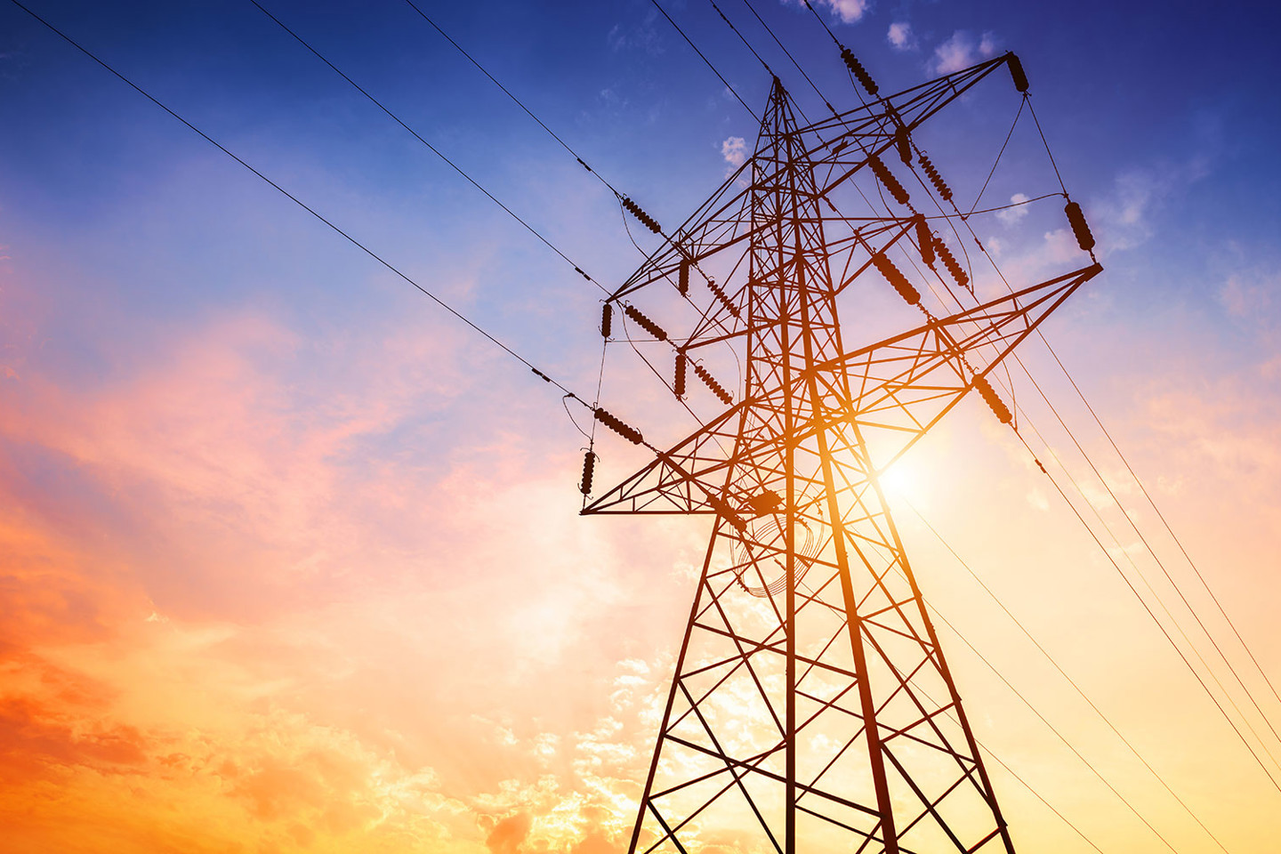 Transmission tower - stock image