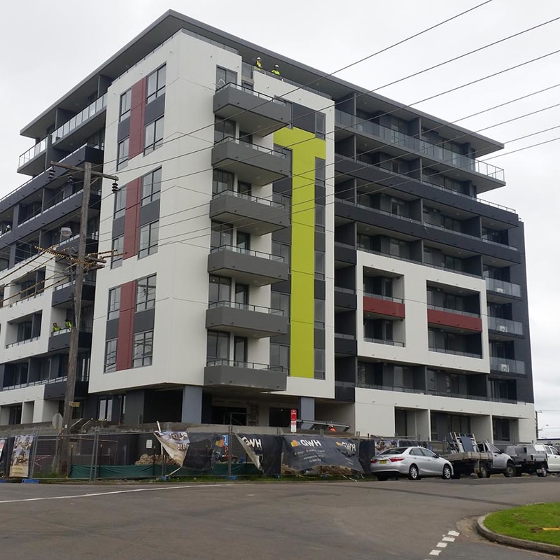 Street view of Eastside Apartments, NSW