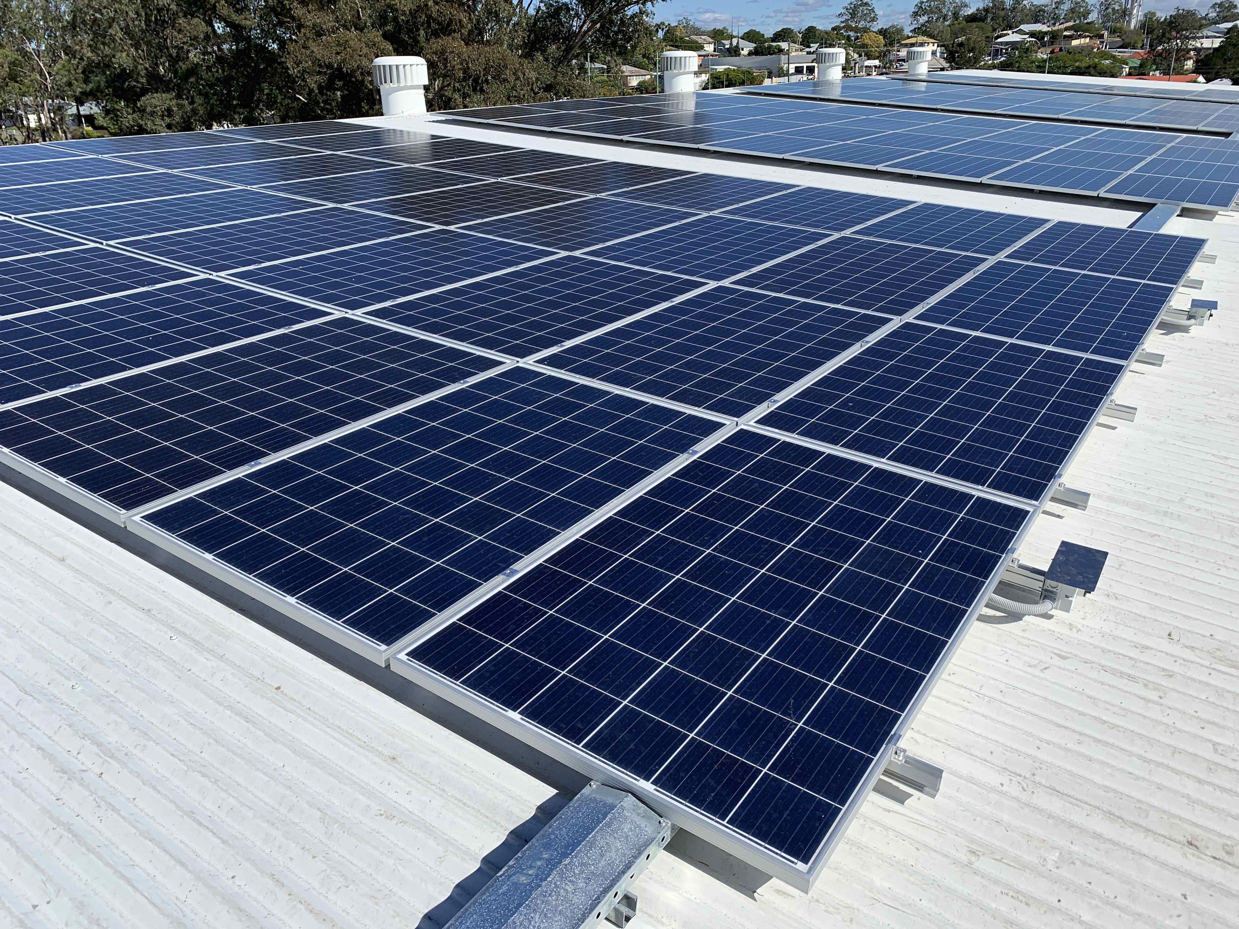Advancing Clean Energy Schools (ACES) Program - solar panel installation at Cannon Hill State School