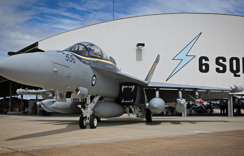 A freshly painted No. 6 Squadron E/A-18G Growler marks the Squadron's 100th anniversary.