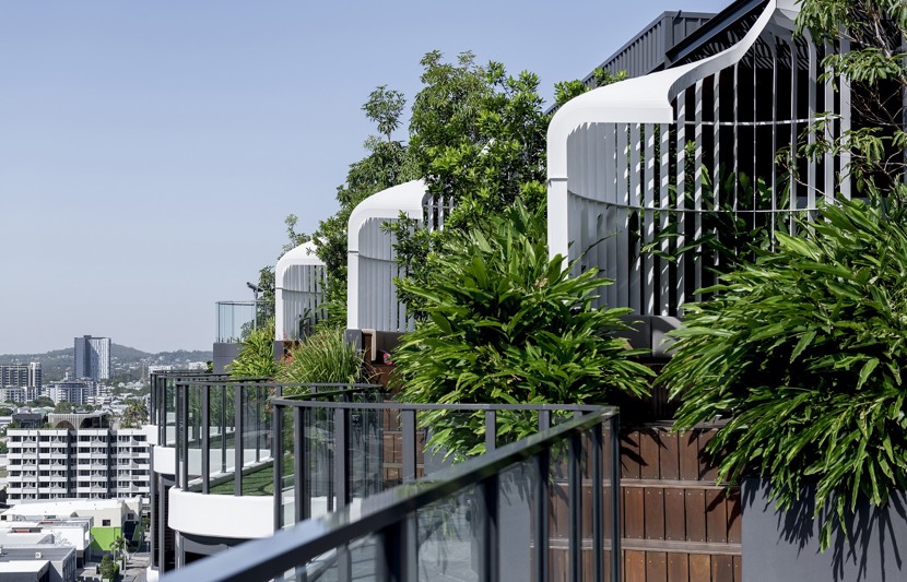 RPS has helped ARIA Property Group to reimagine the relationship between high-density apartment living and green open space in the inner-city suburb of Kangaroo Point. Image credit: Cathy Schusler