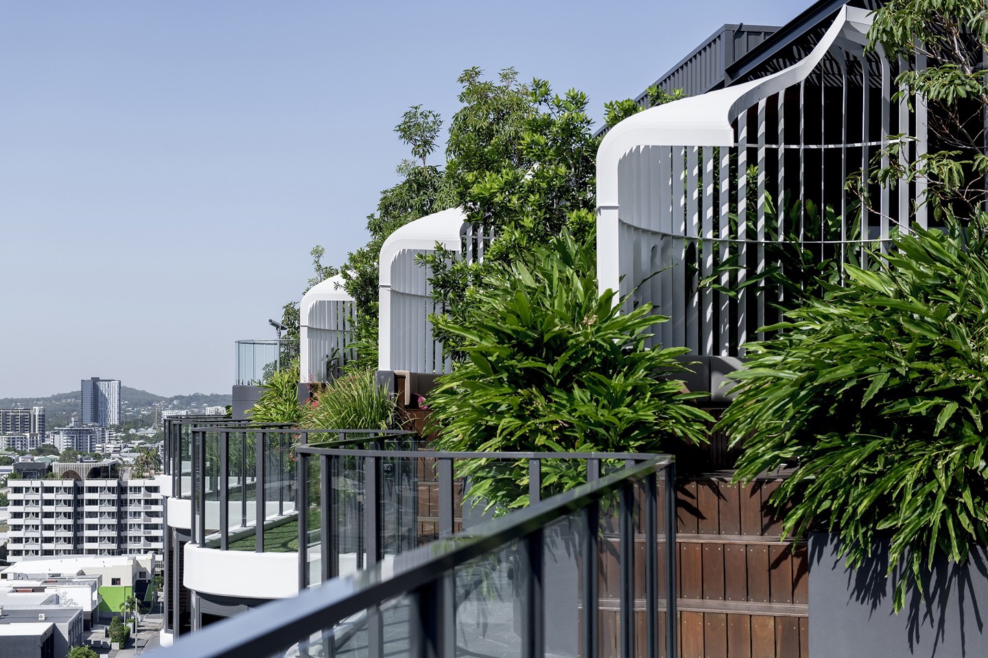 RPS has helped ARIA Property Group to reimagine the relationship between high-density apartment living and green open space in the inner-city suburb of Kangaroo Point. Image credit: Cathy Schusler