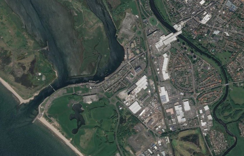 Irvine Harbour Scotland ariel.jpg