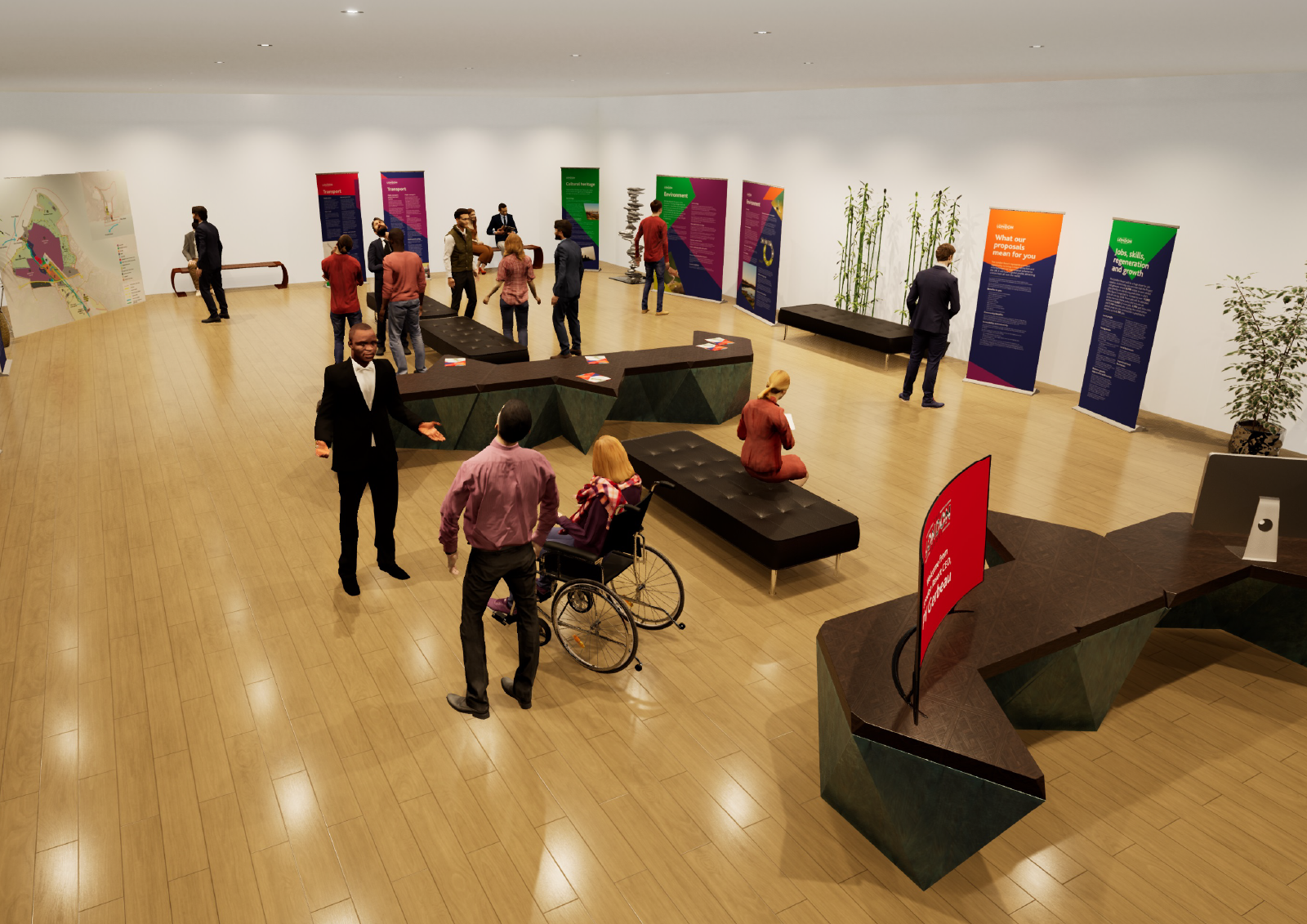 Photo of a virtual consultation room.