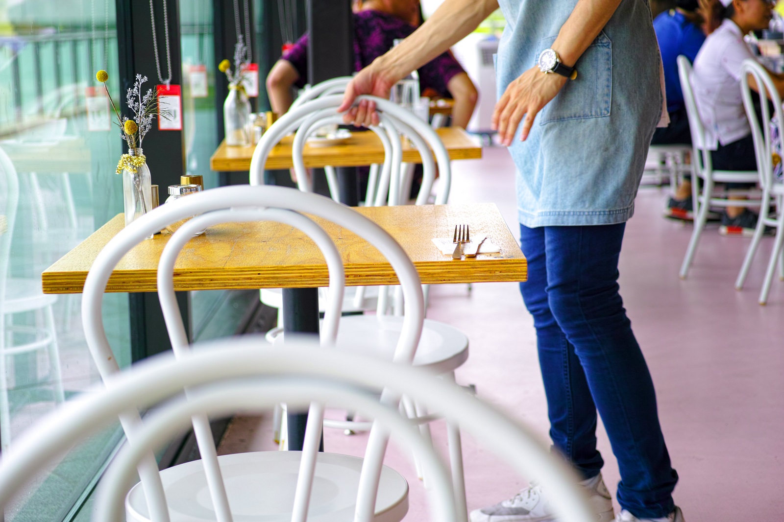 Worker at local cafe