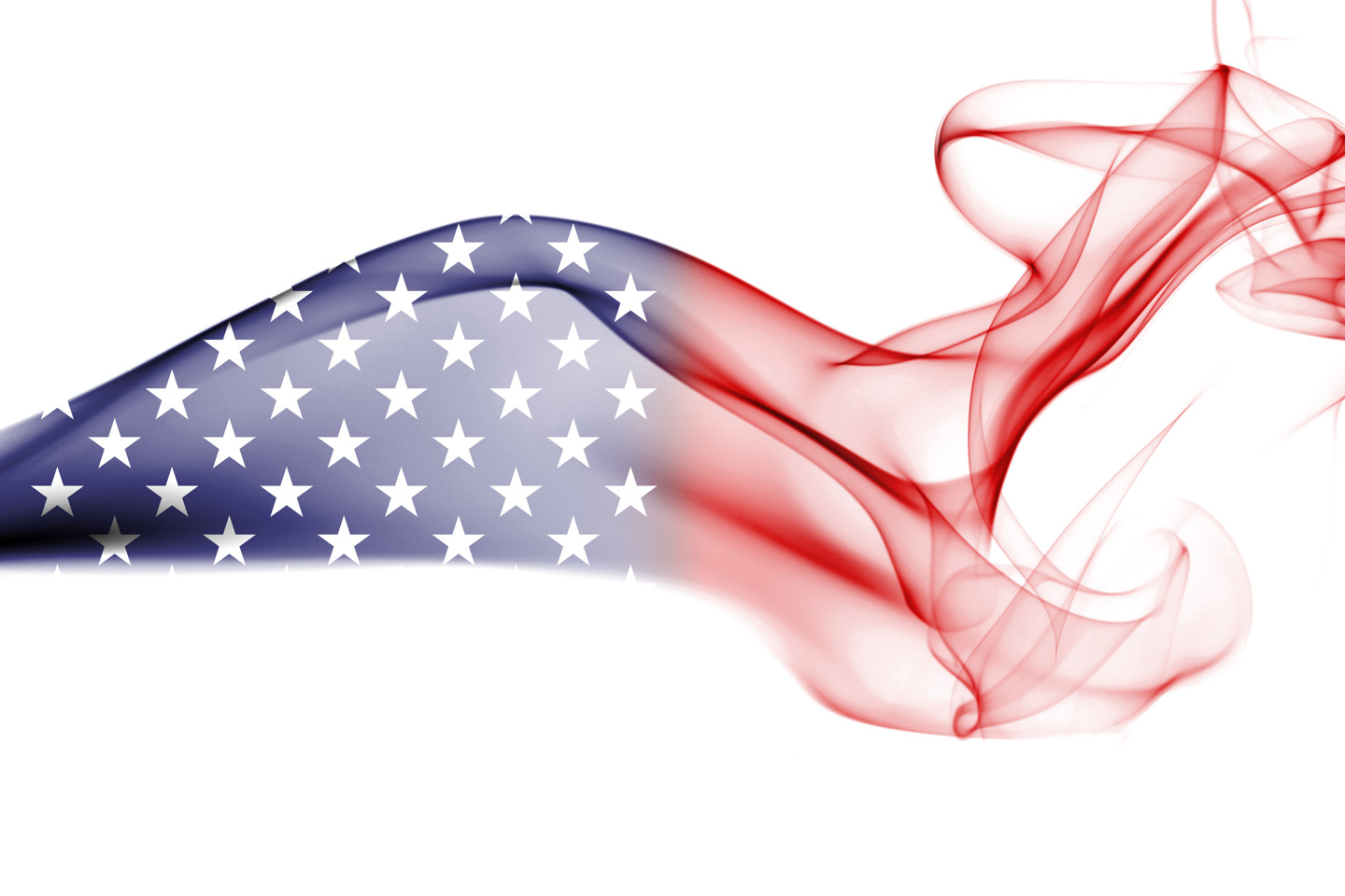 Artwork: US flag in the wind