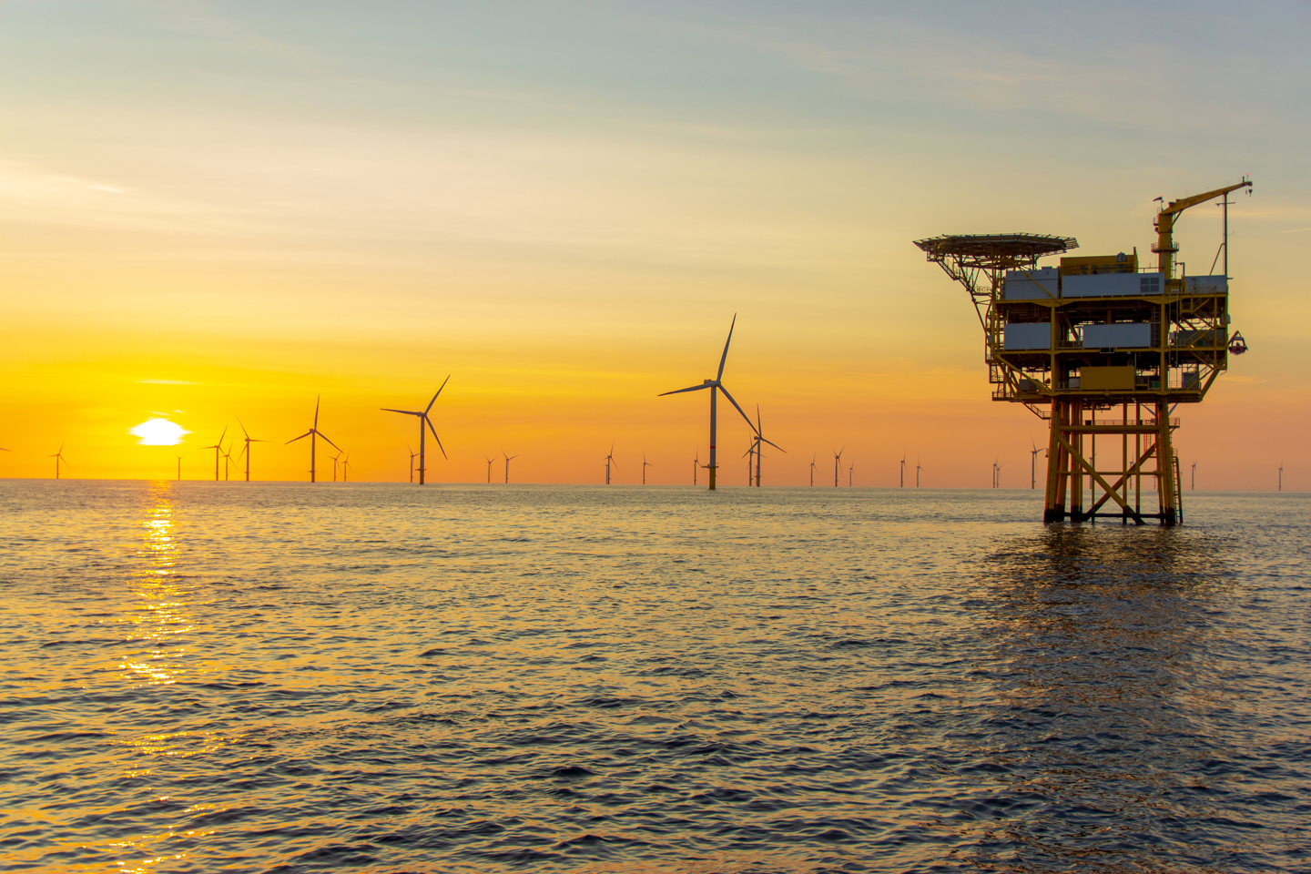 Offshore wind farm substation