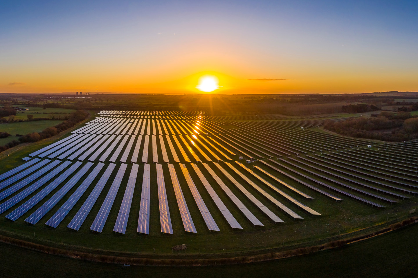 Panoramic solar farm