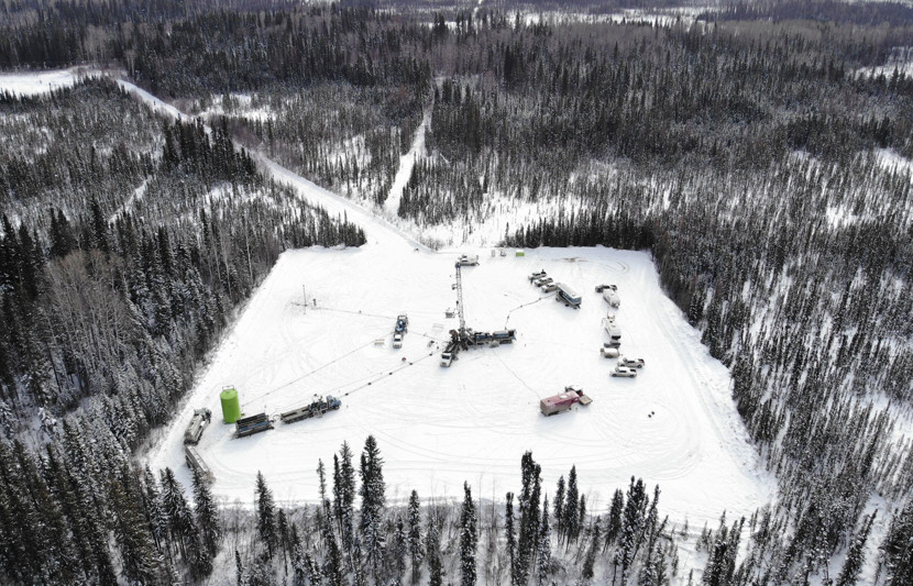 Clark Lake Geothermal Project aerial shot