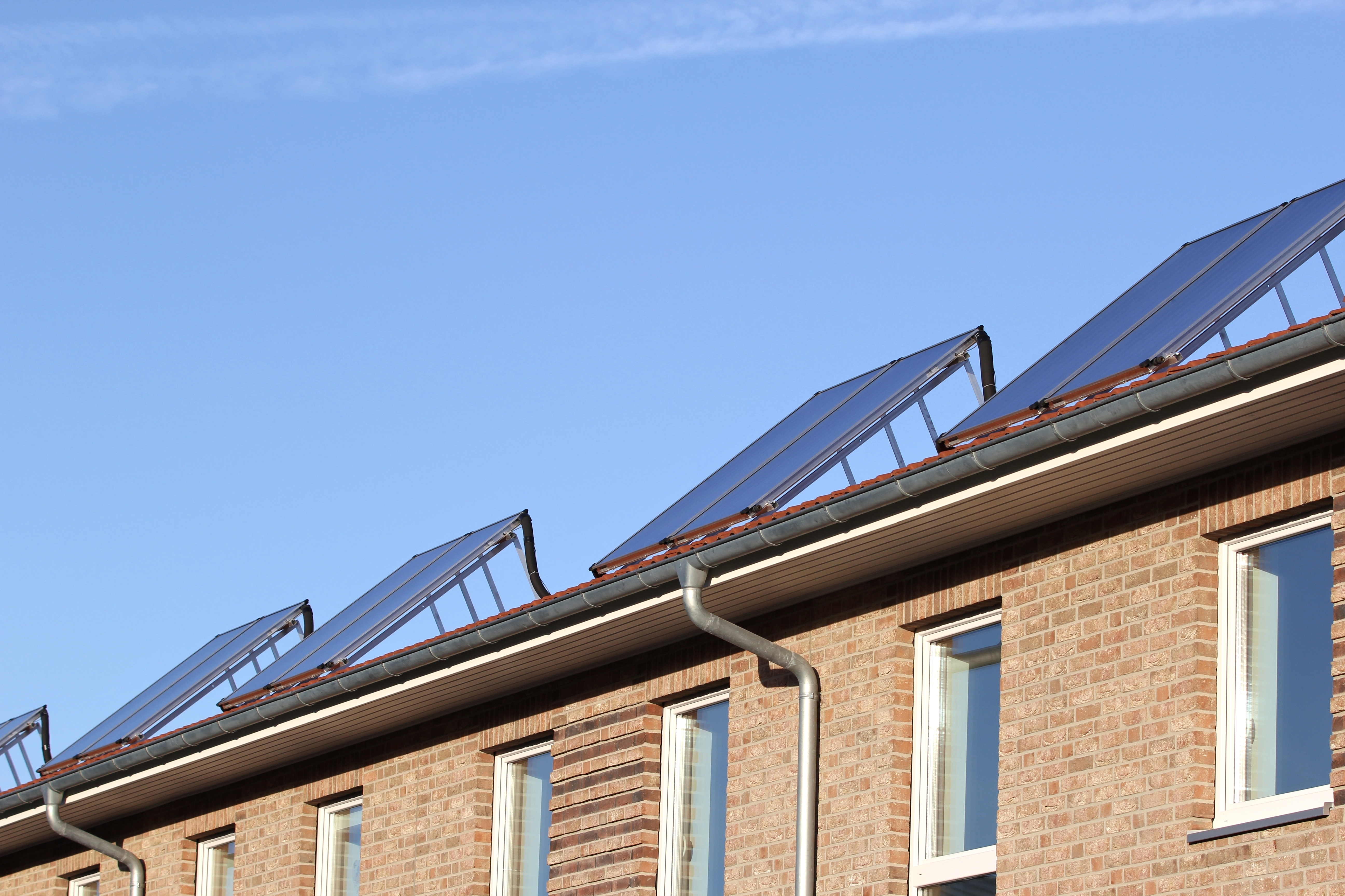 Social housing with solar panels - retrofitting