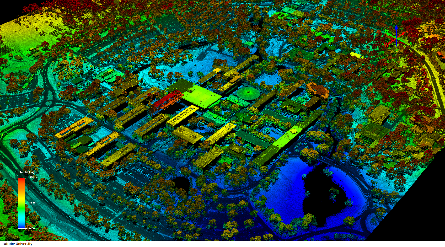 Lidar capture from Greater Melbourne