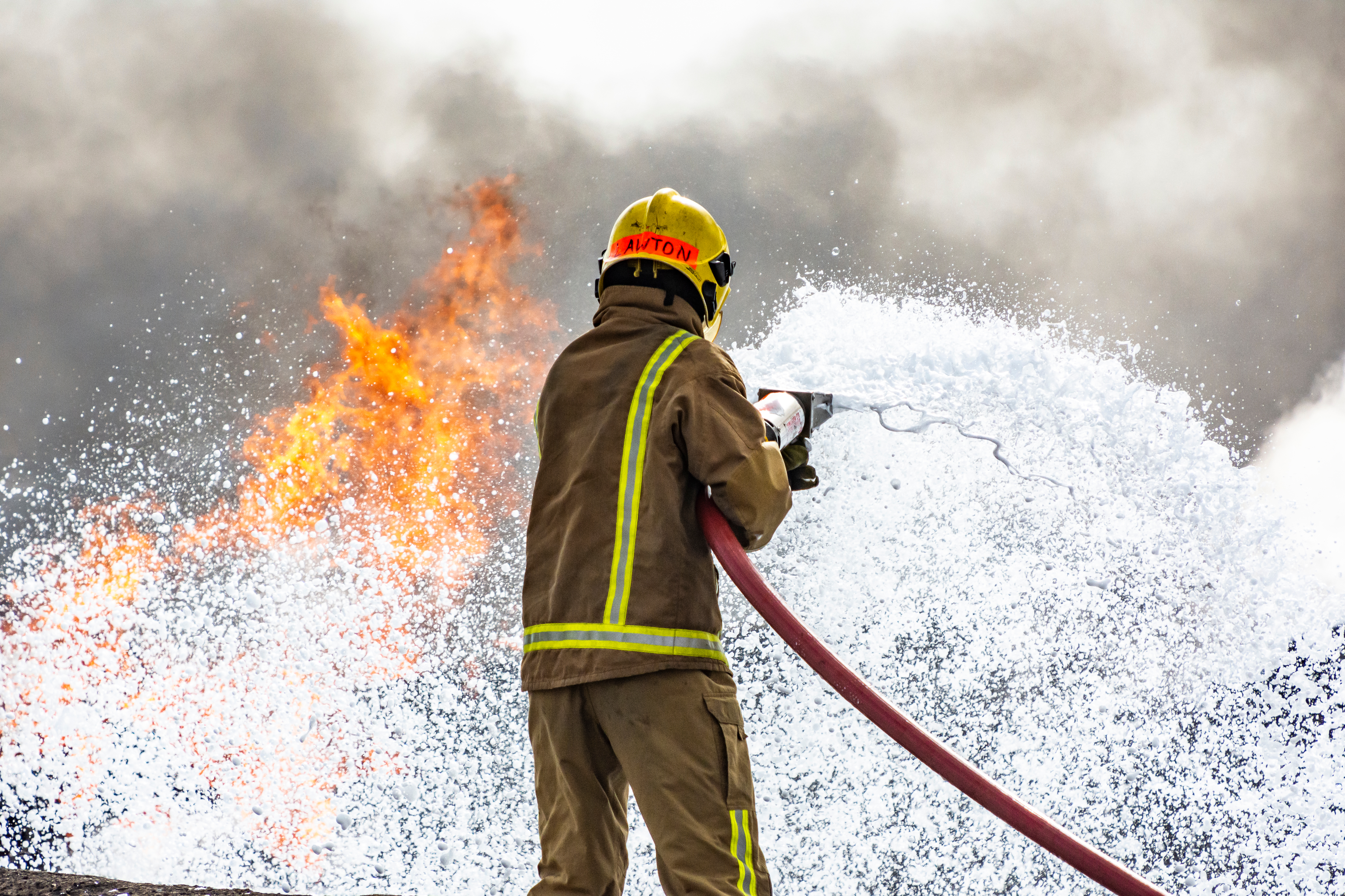 Airbase firefighters