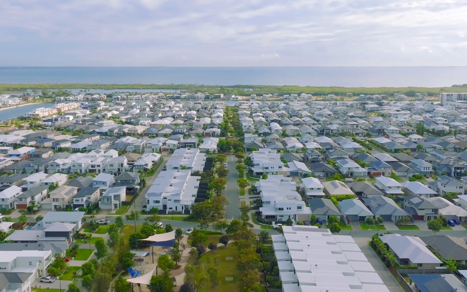 Aerial view of Newport
