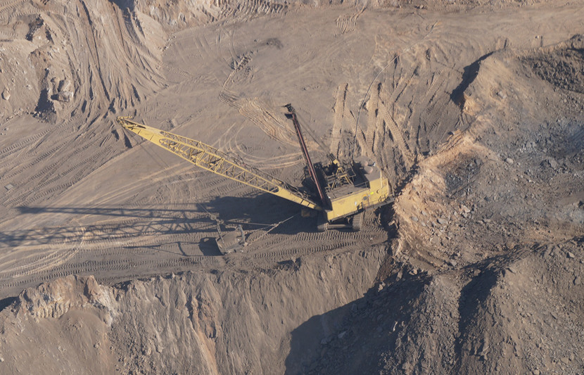 Mineral resources extraction site