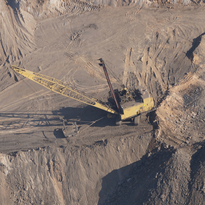 Mineral resources extraction site