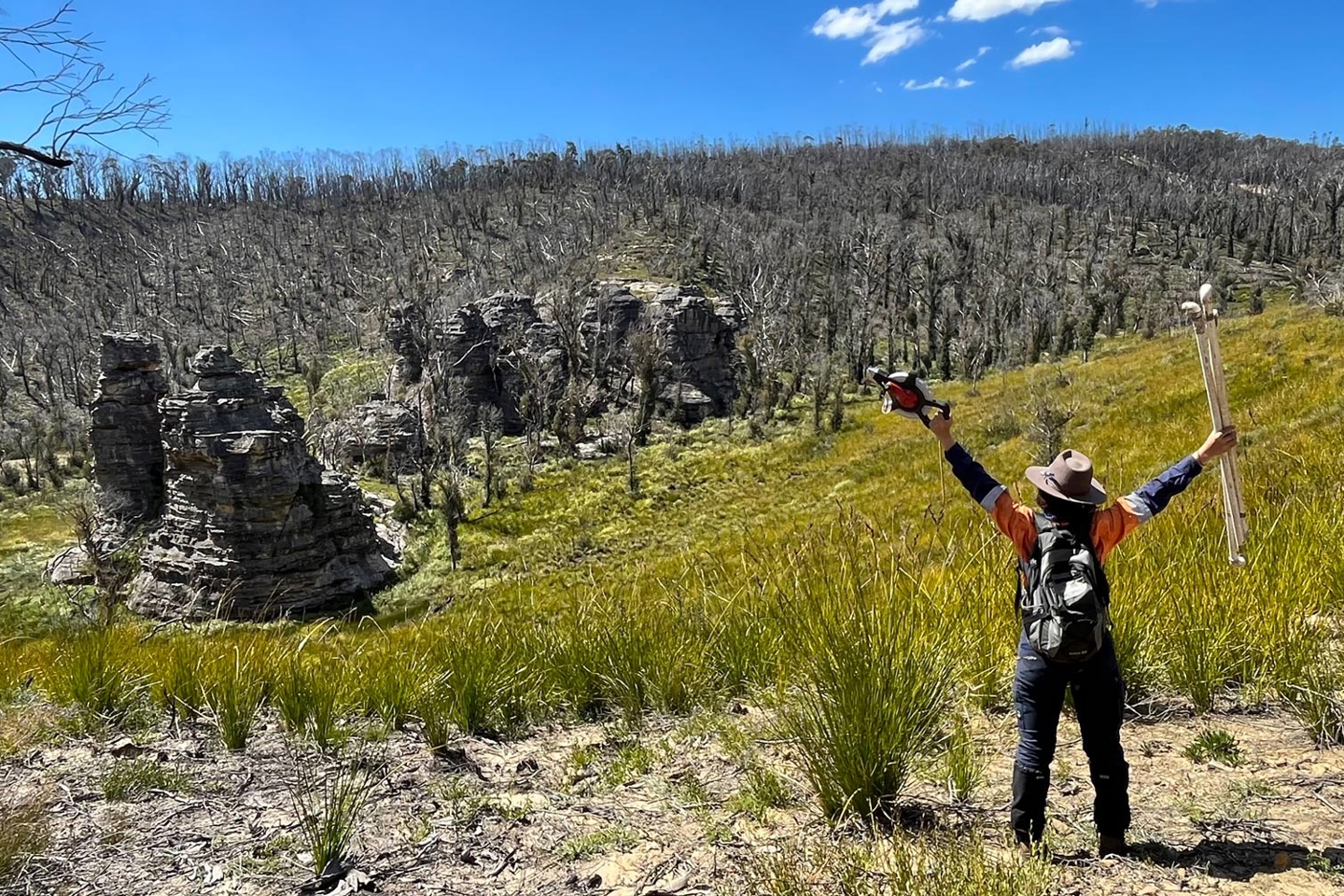 RPS ecologist out in the field