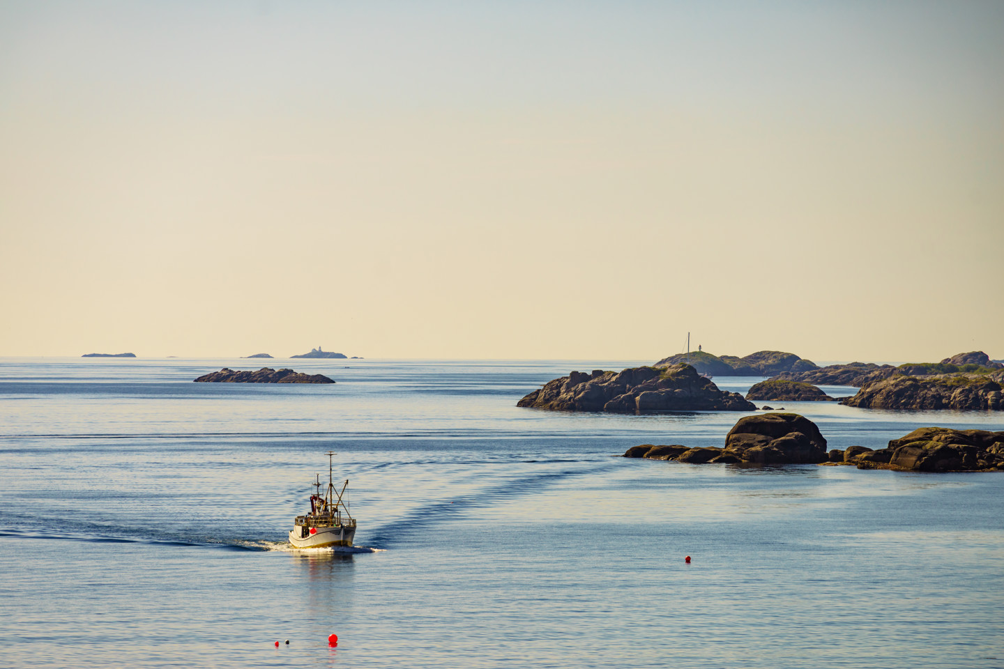 Fishing boat out at sea