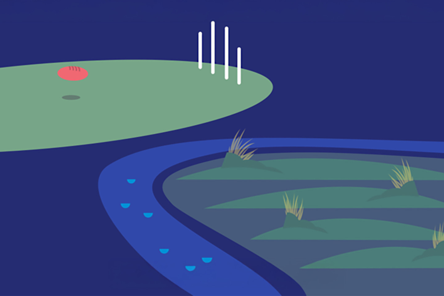 Sunbury's Water Future creative concept graphics