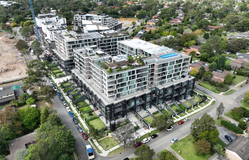 Birdseye view of Chateau Development 