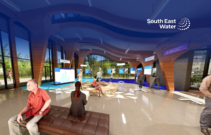 South East Water digital engagement space graphics 