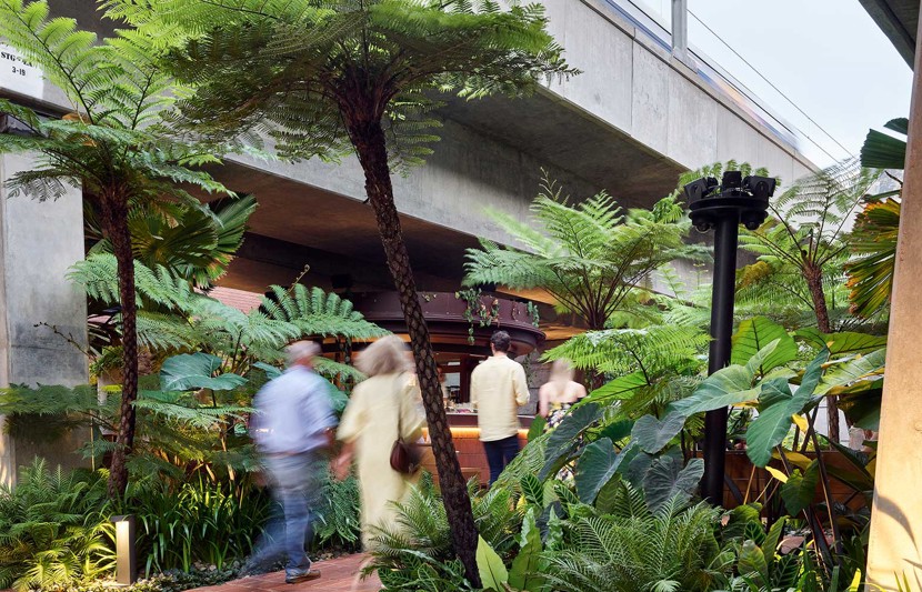 Fish Lane Town Square in Brisbane. Image credit: Scott Burrows