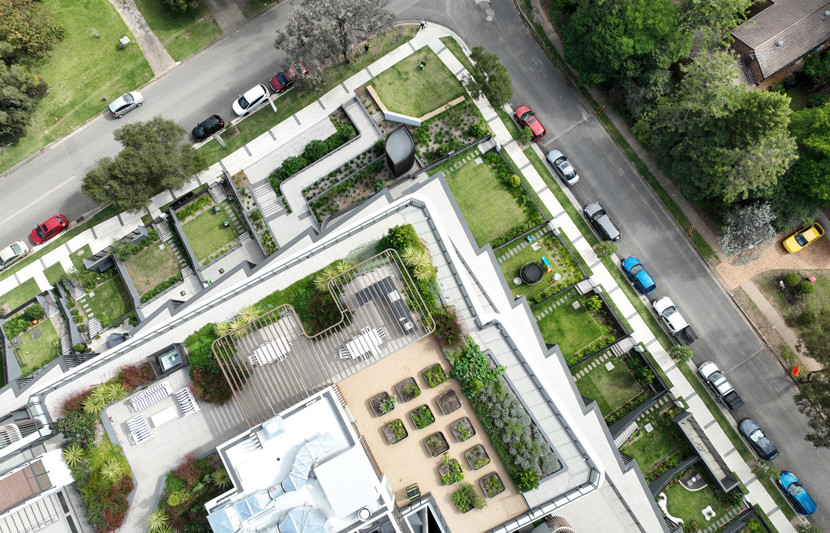 Chateau Development aerial street view 