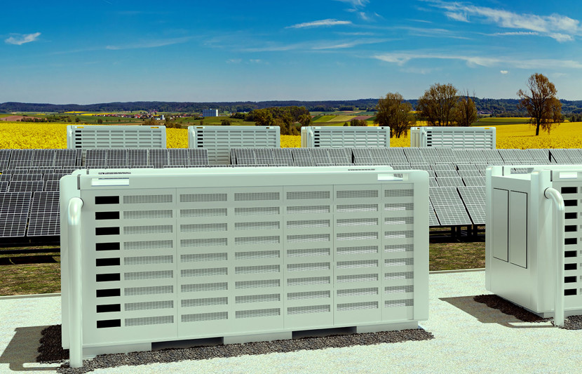 Solar farm with battery storage image