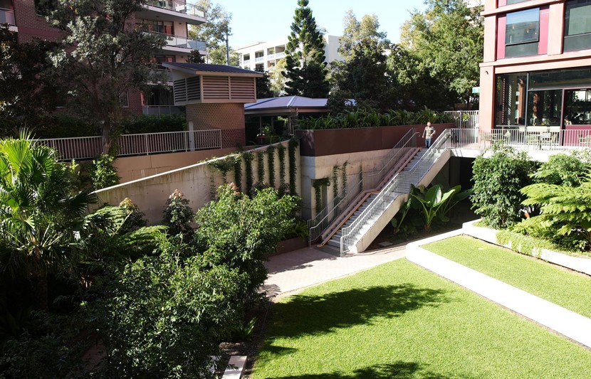 Iglu student accommodation landscape gardens close-up