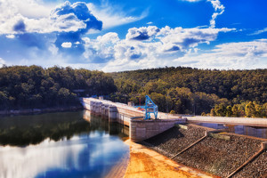 View of an Australian dam