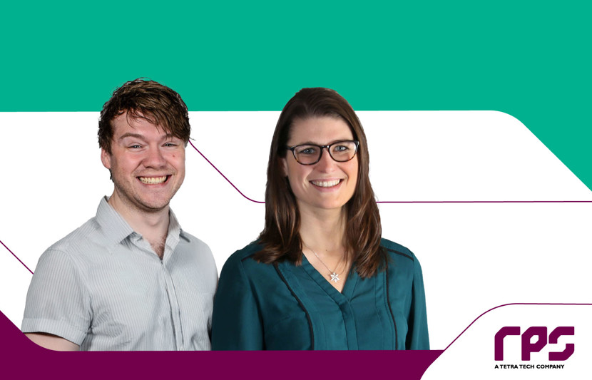 Sam Tuddenham and Tom Griffin Beale from RPS Marine Consenting and Environment