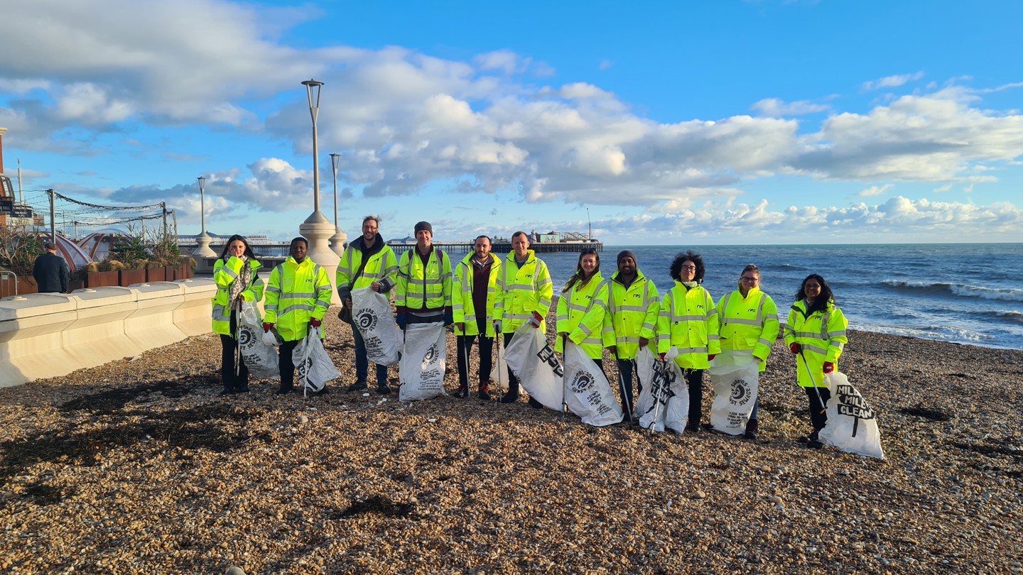 Social Value Story of WT Staff conducting a Beach Clean up Session in the UK 
